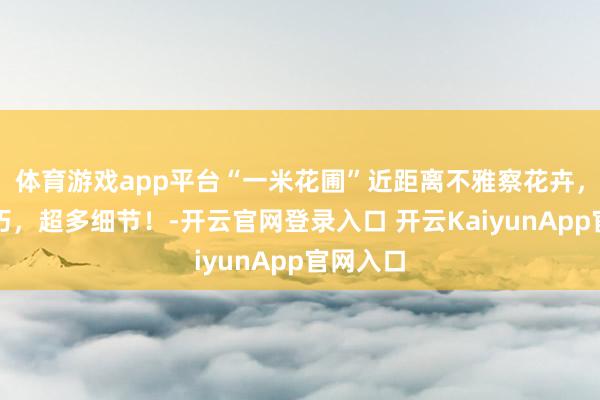 體育游戲app平臺“一米花圃”近距離不雅察花卉，結構小巧，超多細節(jié)！-開云官網(wǎng)登錄入口 開云KaiyunApp官網(wǎng)入口